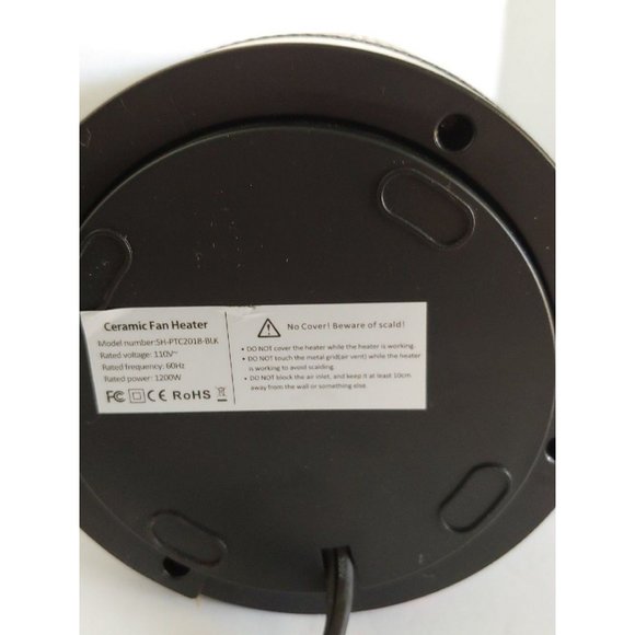Ceramic Fan Heater New Open Box Oscillating Fan - Picture 4 of 7